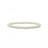 Bracelet white shell (bénitier) boules 4 à 12 mm